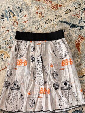 Star Wars BB-8 Skater Skirt Small | Geek Chic Droid Print Skirt Nerdy Cute